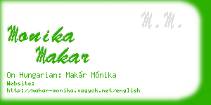 monika makar business card